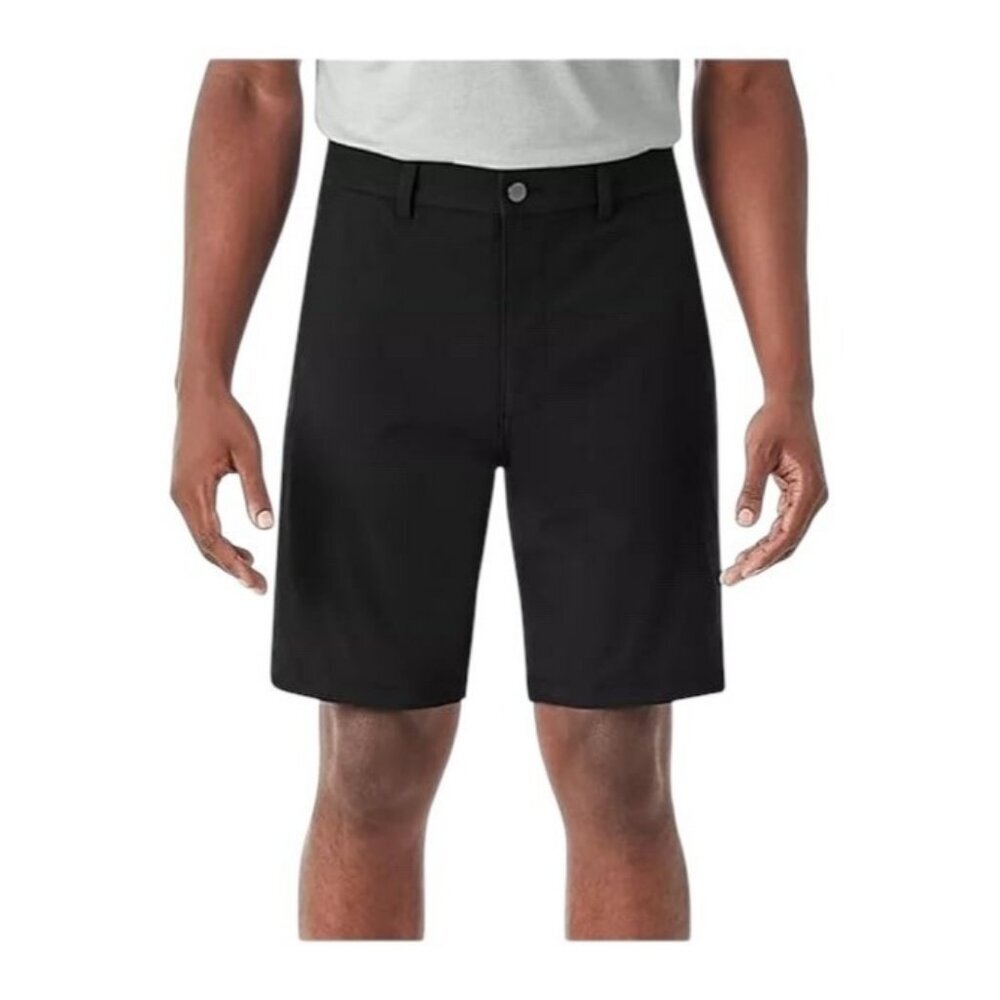 Members Mark Men 40 Benton Performance Shorts Black‎ Wrinkle Resistant Stretch
